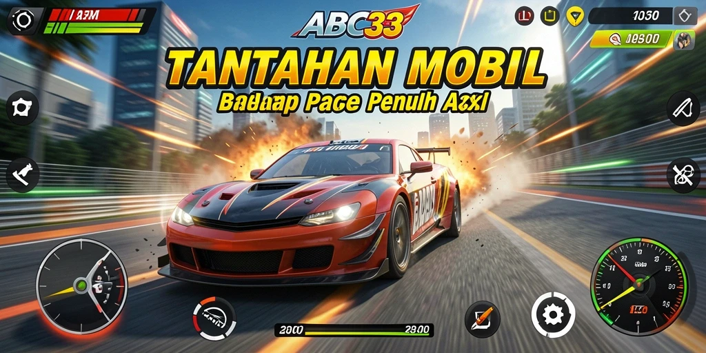 Tampilan gameplay balapan yang mendebarkan di ABC33.