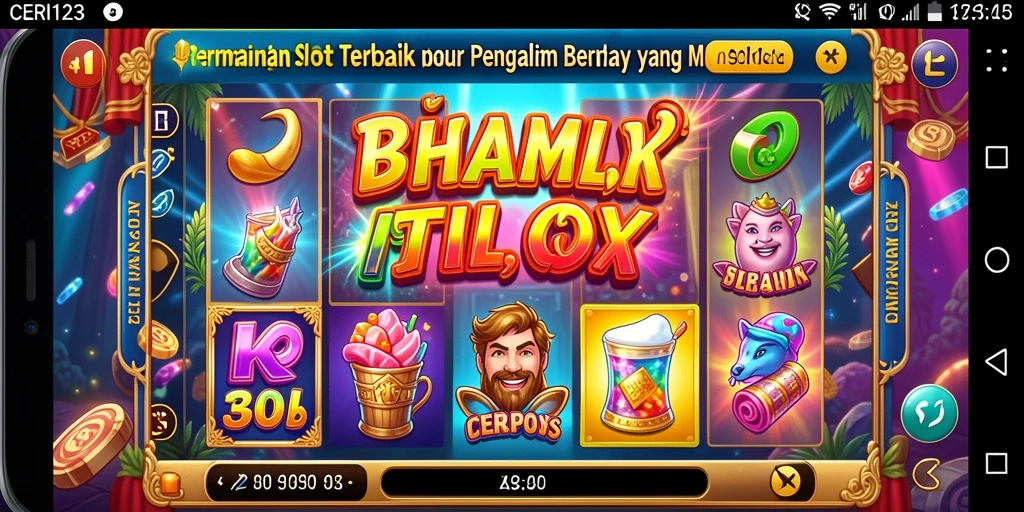 Tampilan gameplay CERI123 yang seru dan memukau.