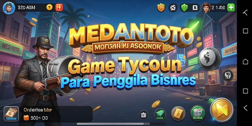 Tangkapan layar utama MEDANTOTO menampilkan gameplay Tycoon yang seru.