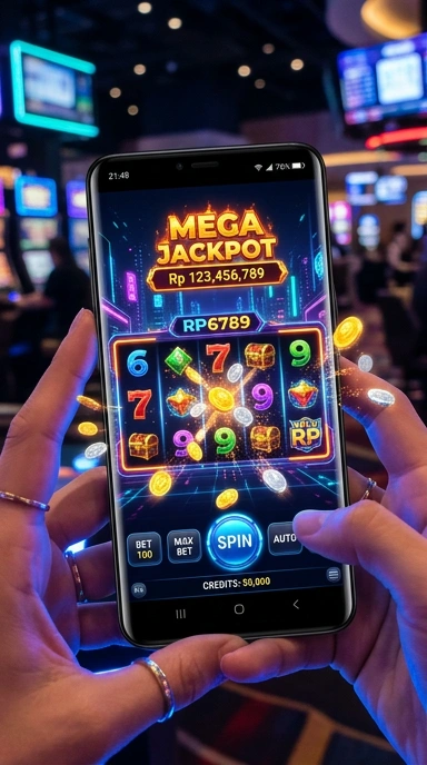 Screenshot tampilan utama aplikasi di rp6789.